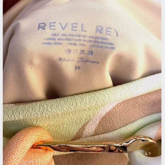 NWT Anthropologie Revel Rey Spencer Cream Yellow Orange 2 Piece Bikini Size M - Picture 12 of 15